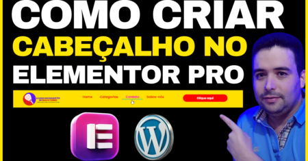 Como Criar Cabeçalho no Elementor PRO e Menu no WORDPRESS em 2023